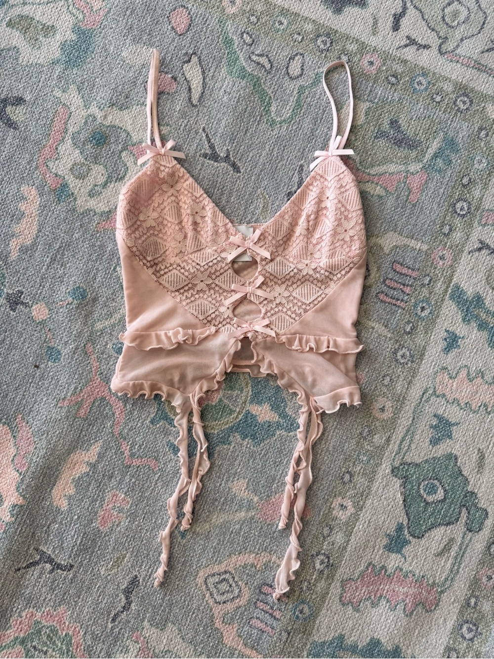 Baby Pink Bow Top